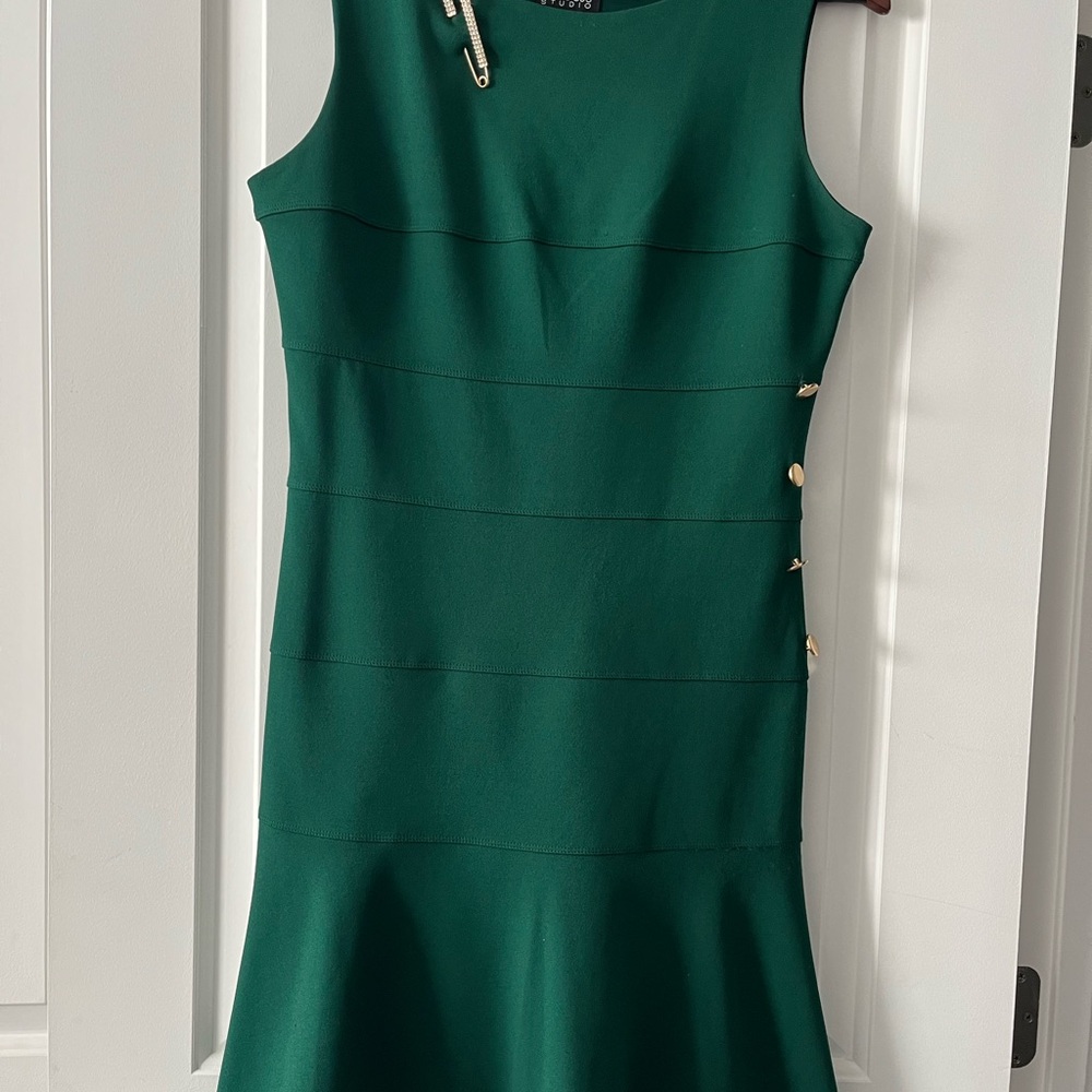 Enfocus Studio Green Dress - Picture 2 of 7